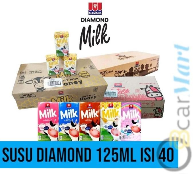 

Grosir Susu Diamond 125 Ml 1 Dus Susu Uht Full Cream Coklat Strawberry Honey