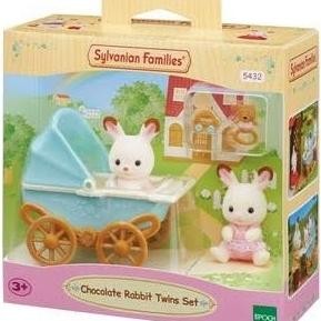 Sylvanian Families Chocolate rabbit twins set koleksi figure