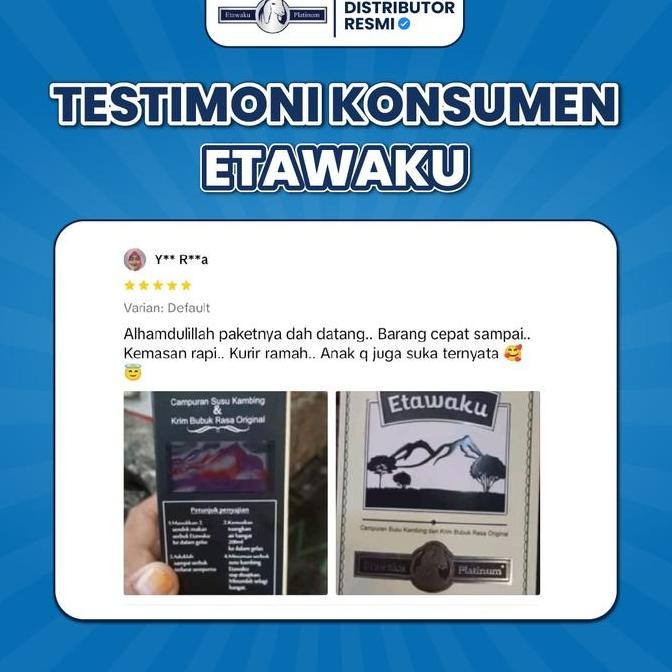

Promo Etawaku Platinum Paket Spesial 6 Box-Susu Bubuk Kambing Etawa Original Sudah Bpom Dan Halal Mui