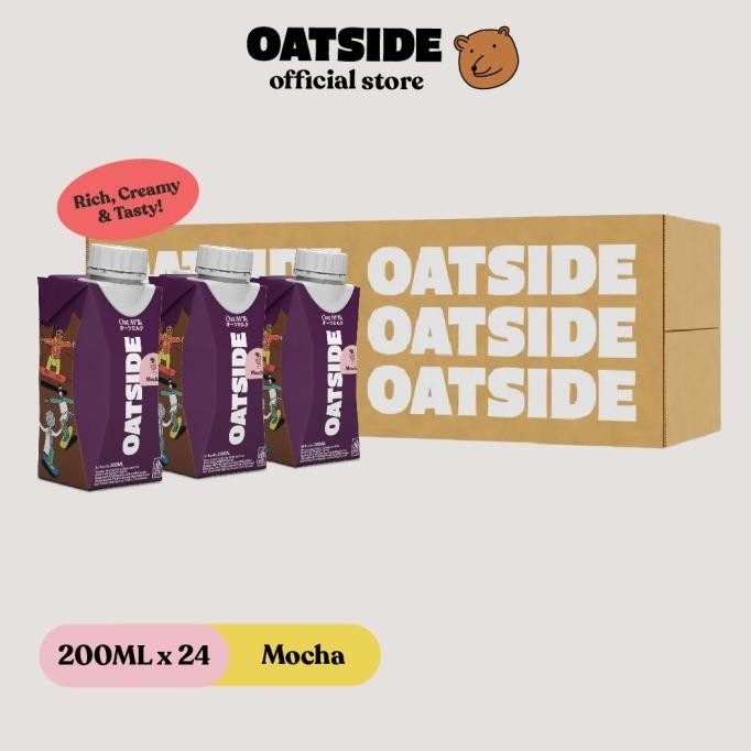 

Murah Oatside Mini Cap Oat Milk Mocha 200Ml (24 Pcs/1 Karton) (Kemasan Tutup Botol)| Susu Oat Rasa Moka