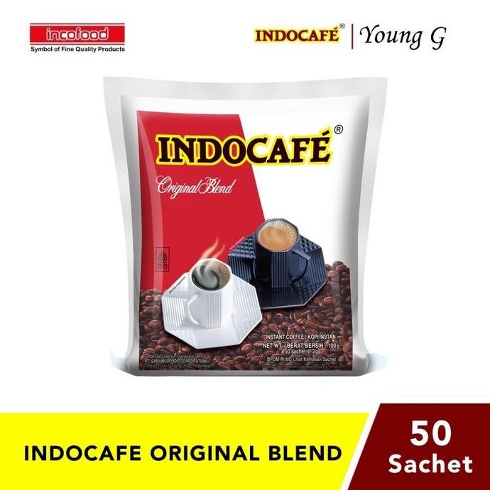 

Grosir 50 Sachet Coffee Indocafe Original Blend Pack - Kopi Arabika Robusta