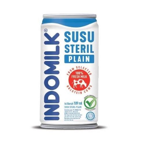 

Murah 1 Dus Indomilk Susu Steril Plain 189 Ml New