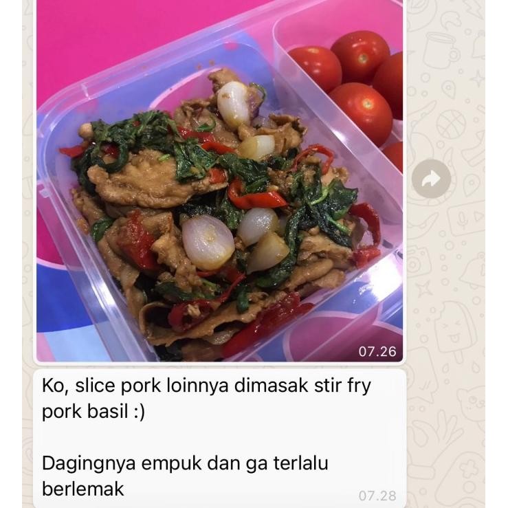

Grosir Import Sliced Pork Loin (Has Luar)