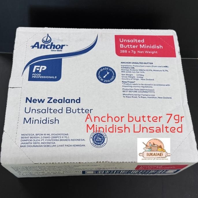 

Sale Anchor Butter 7Gr Unsalted Minidish Mentega Tawar Mpasi 288Pc Dus