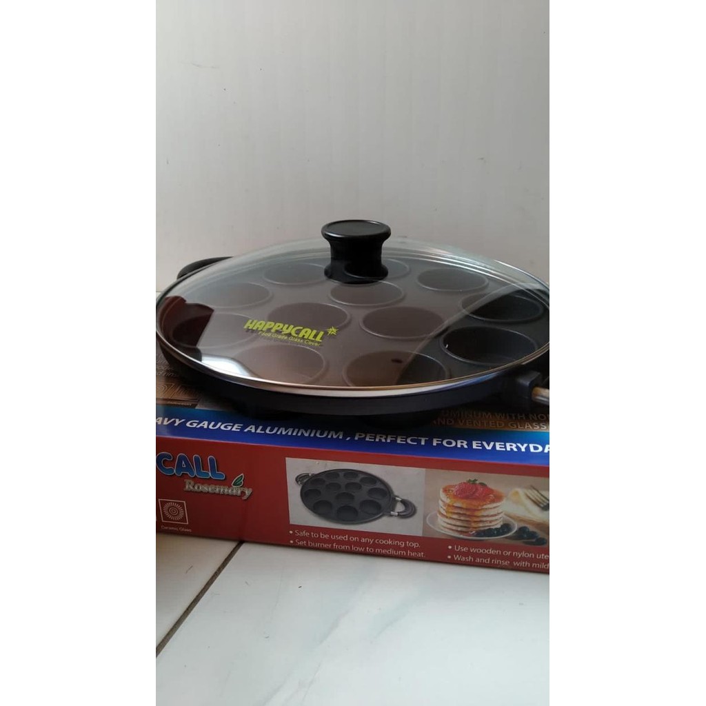 Cetakan Kue Apem 12 datar Cetakan Happy Call Premium