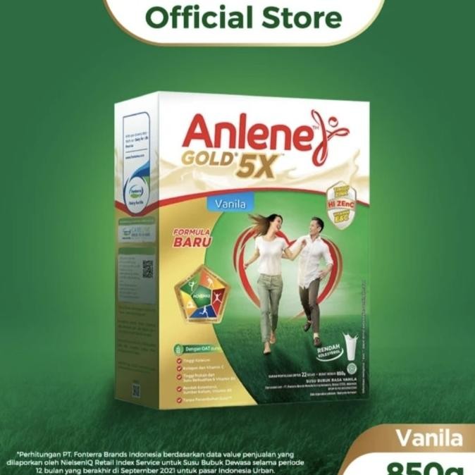 

Promo Anlene Gold 5 X Susu Bubuk Dewasa Vanila Coklat 850 Gram - Tulang Dan Sendi