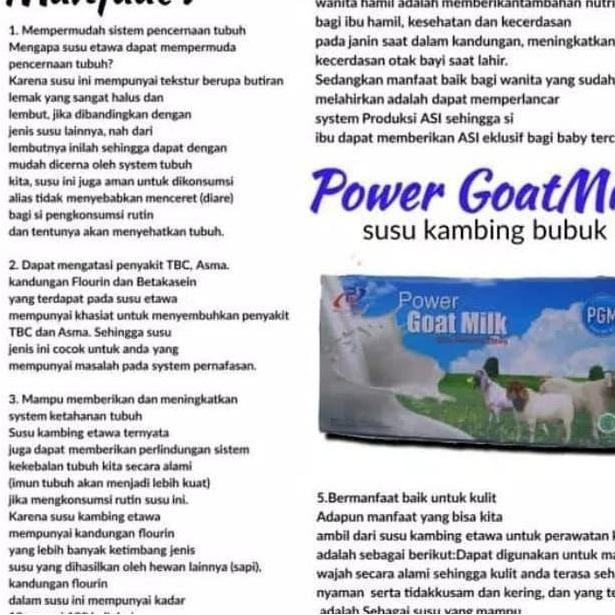 

Promo Susu Kambing Etawa # Power Goat Milk