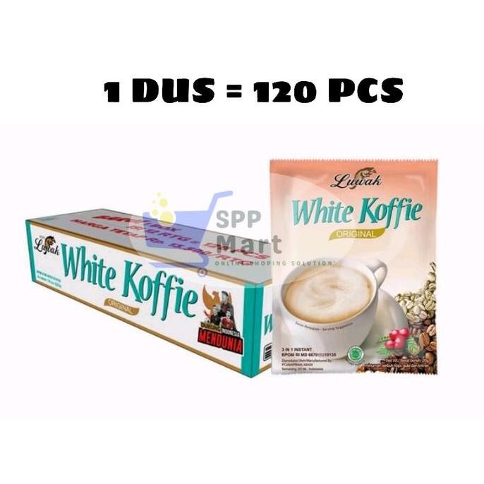 

Grosir Kopi Luwak White Koffie Dus ( 12 Renceng ) Ready Kemasan Baru