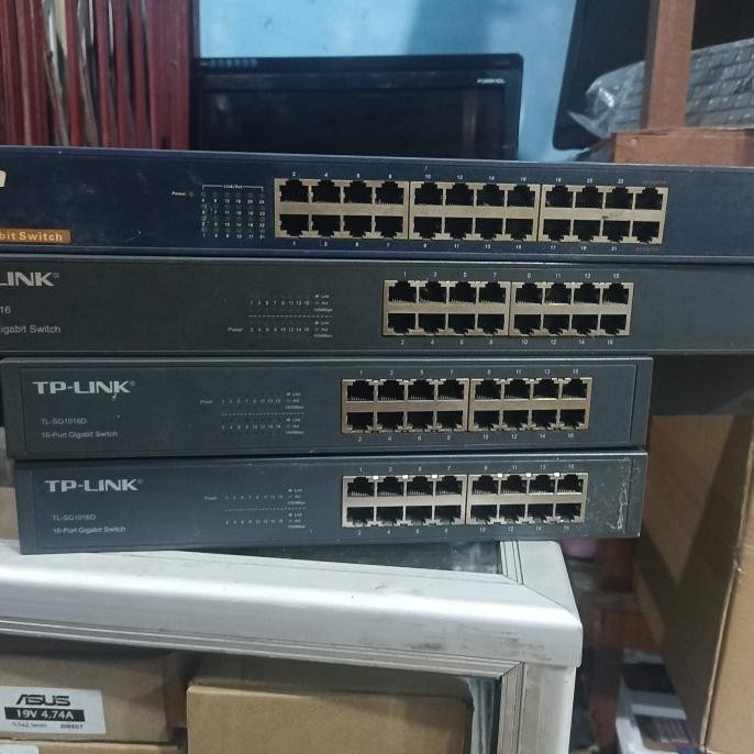 Switch Hub Gigabit 16 Port Tp Link & Tenda 24 Port Co