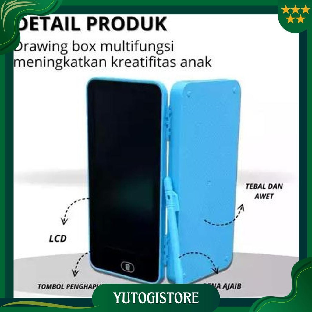 

Sg Kotak Pensil Case Lcd Writing Drawing Box Case Pencil Drawing Pad Edukasi 2In1 Ori