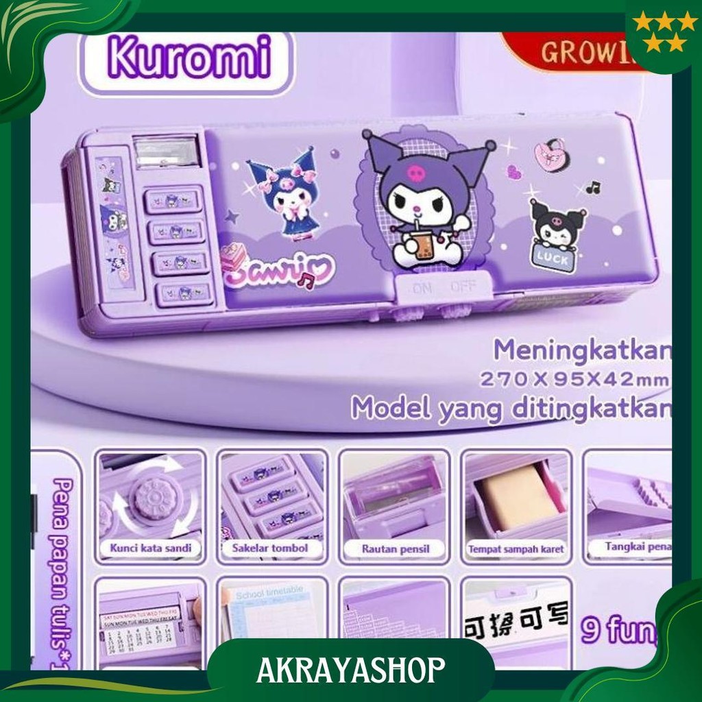 

Kotak Pensil + Pena Magic / Kotak Alat Tulis Multifungsi Kunci Kode Dua Sisi Sanrio Tingkatkan Ke Ukuran Yang Lebih Besar Promo Puncak