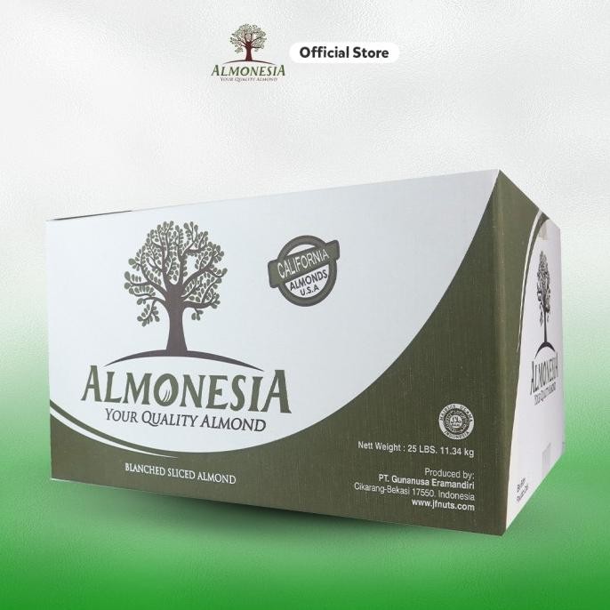 

Promo Almond Sliced - Almonesia 11.34 Kg (25 Lbs)