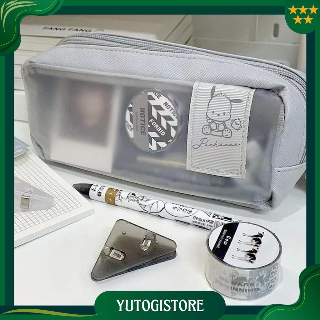 

Kantong Pena Cute Large Capacity Pencil Case Transparent Pencil Case Kotak Pensil Siswa Pensil Pouch Make Up Best Seller