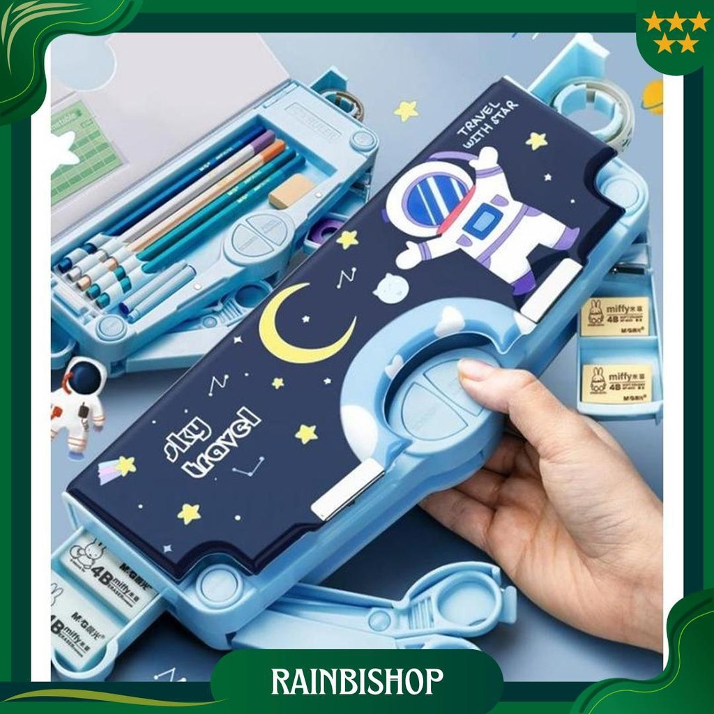 

The Time-Tempat Pensil Bahan Plastik Multifungsi Untuk / Kotak Penyimpanan Alat Tulis Multifungsi / Kartun Lucu Tempat Pensil / Tempat Pensil Astronot Untuk Motif Unicorn Untuk Anak Sekolah Gratis Ongkir