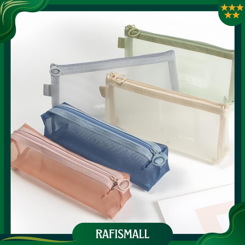 

Tempat Pensil Transparan / Simple Style Kosmetik Tas Penyimpanan / Tempat Pensil Jaring Large-Capacity Tas Pensil Transparan Pencil Case Kotak Pensil / Alat Tulis / Dompet Sale