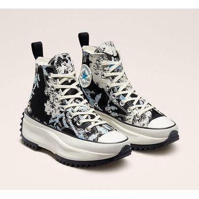 Sepatu Converse Run Star Hike Hi Floral Fusion University Blue/Black
