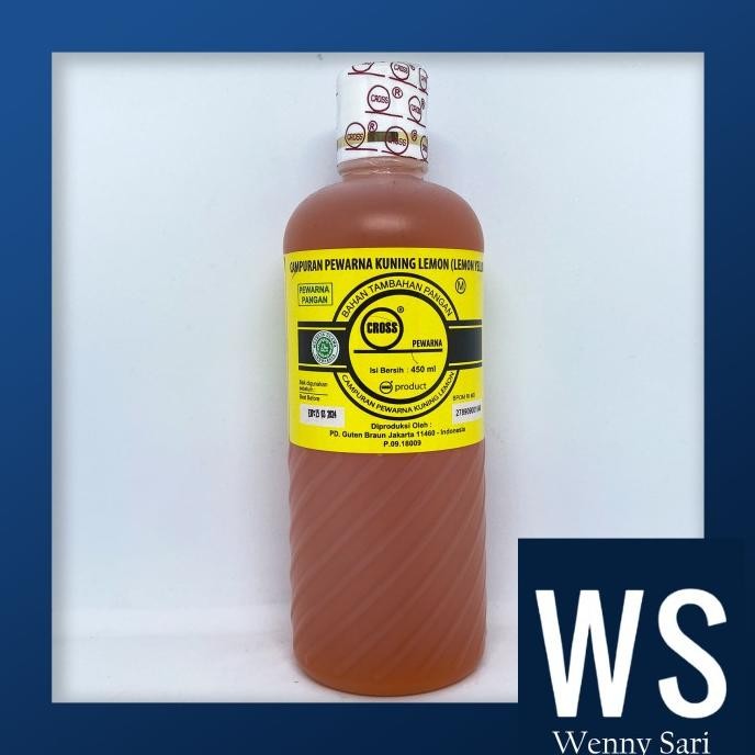 

Sale Pewarna Lemon Yellow/Kuning Lemon Cross Food Coloring Oil Based 450 Ml