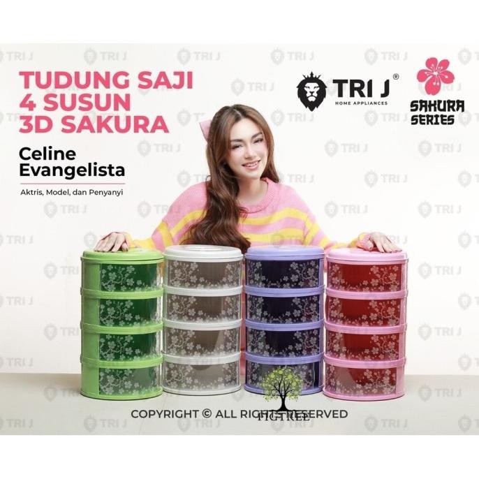 [Good] Tudung Saji 4 Susun Motif Japan