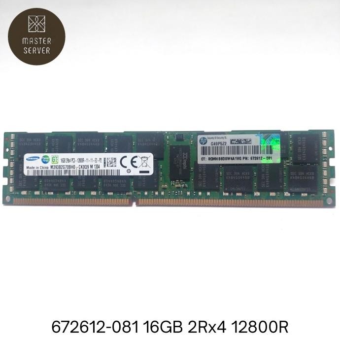 Ram Server Hp Proliant G6 G7 G8 16Gb Ddr3 12800R Ecc 672612-081 Co