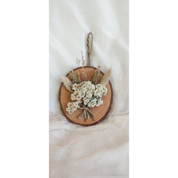 Promo Hiasan Dinding Wooden Slice Potongan Kayu Tatakan Kayu Dekorasi Dinding Souvenir Gampers Gift