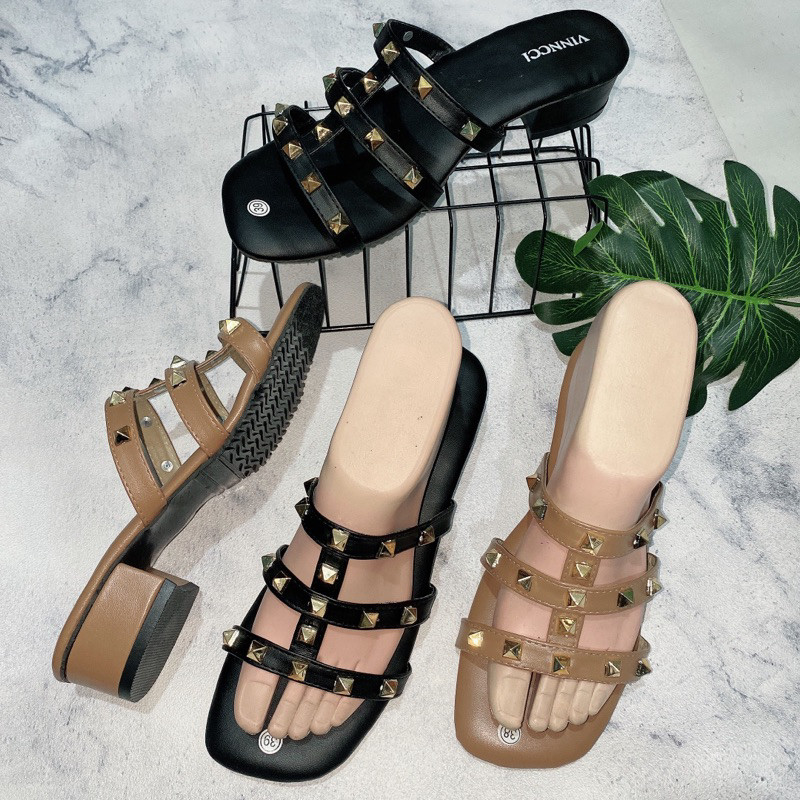Unik Vincci Sandal Wanita Valen, Sandal Heels Sandal Mewah, Sandal Santai, Sandal Murah, Kekinian
