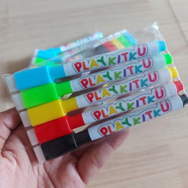 

Spidol Wipe Clean Playkitku Isi 5 dan 8 - Spidol boardmarker bisa dihapus wipeclean