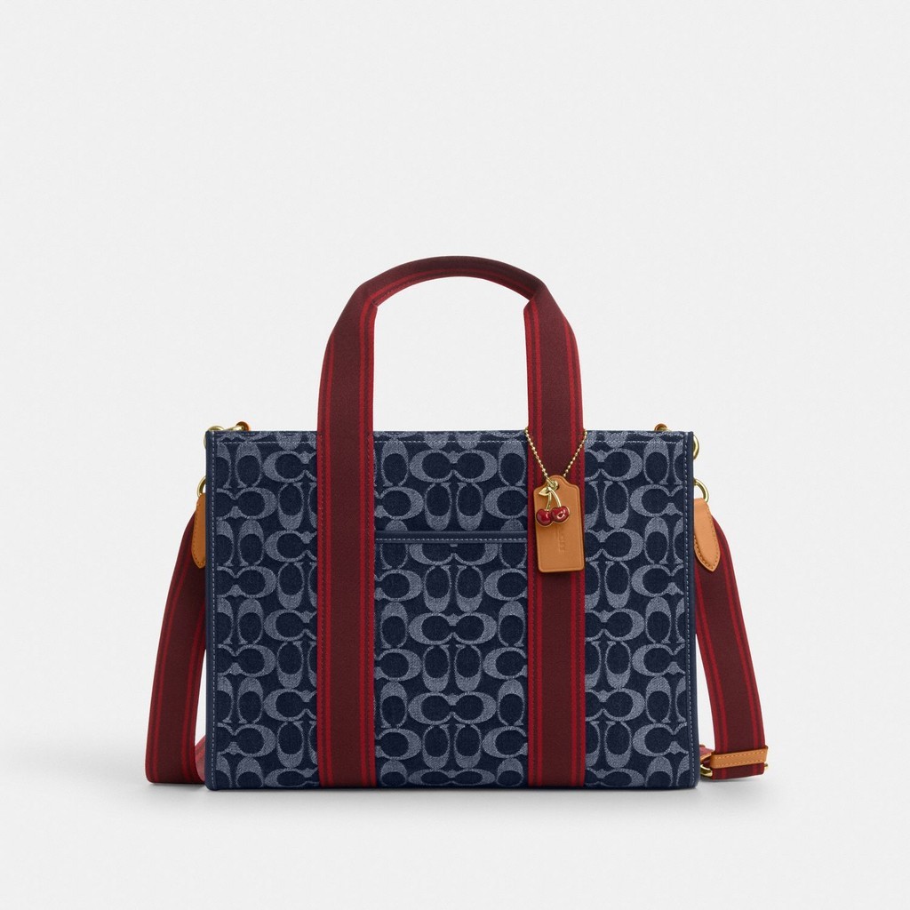 Coach Smith Tote Bag In Signature Denim - Tas Jinjing Wanita