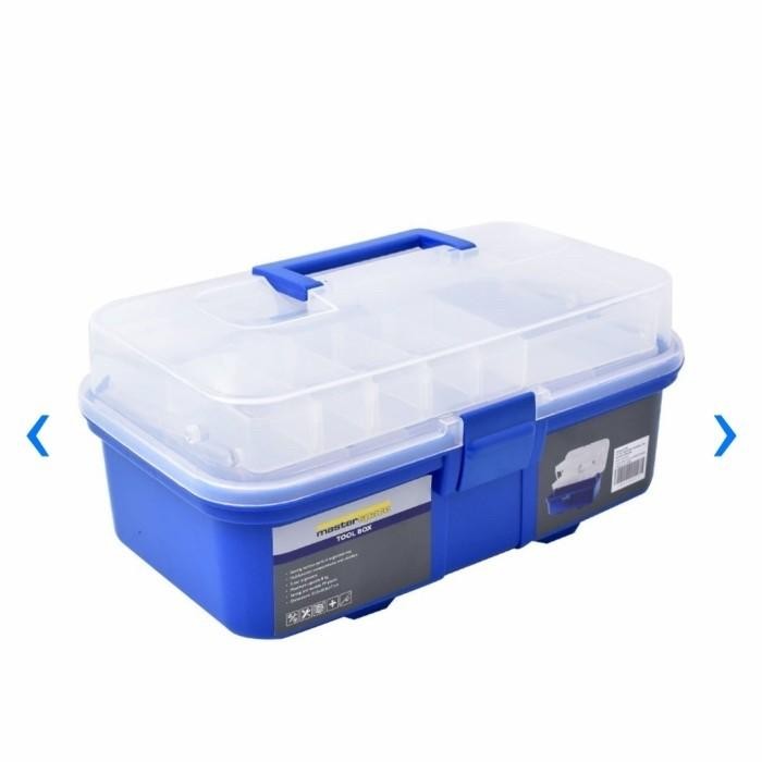 Masterspace Krisbow Kotak Perkakas/Tool Box Tamiya Plastic 2 Susun Original Dan Terpercaya