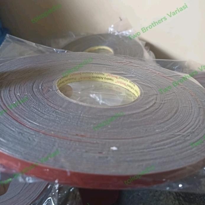 

Double tape 3m coklat original murah