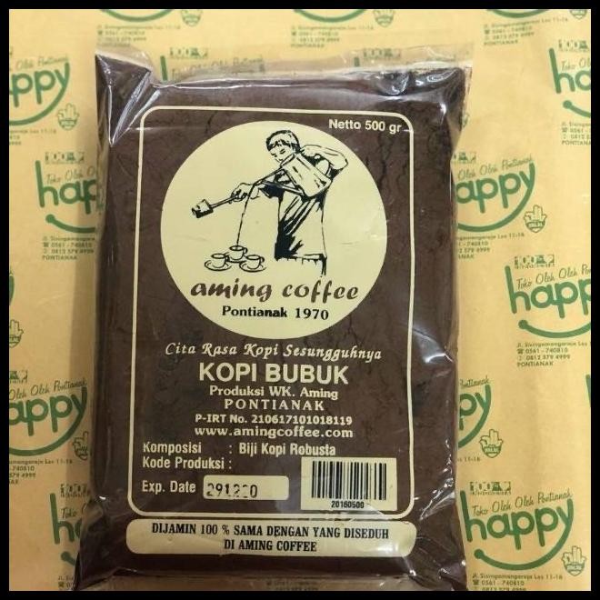 

Kopi Aming Coffee Khas Pontianak Berat 1Kg / 500Gr X2 Bkgs Khuntien Original Best Seller
