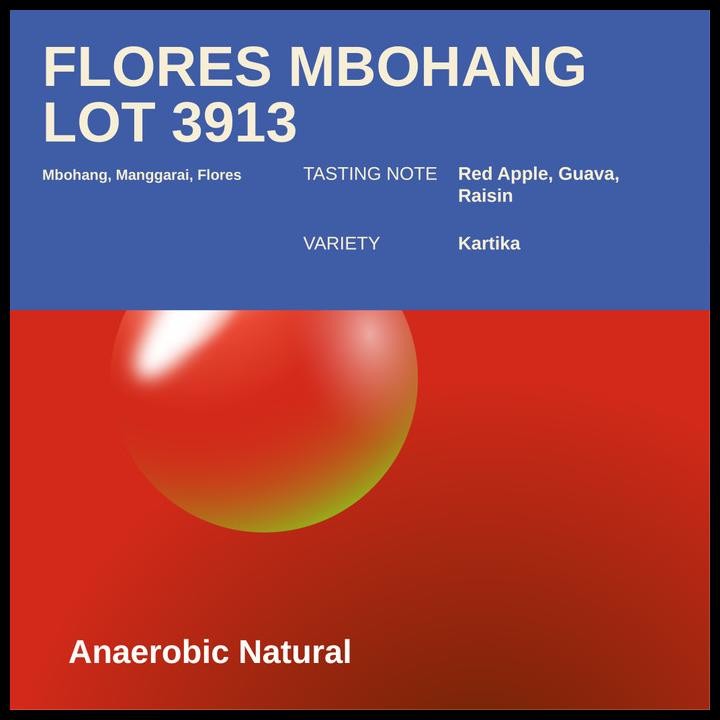 

Flores Mbohang Lot 3913 - Anaerobic Natural Original Best Seller