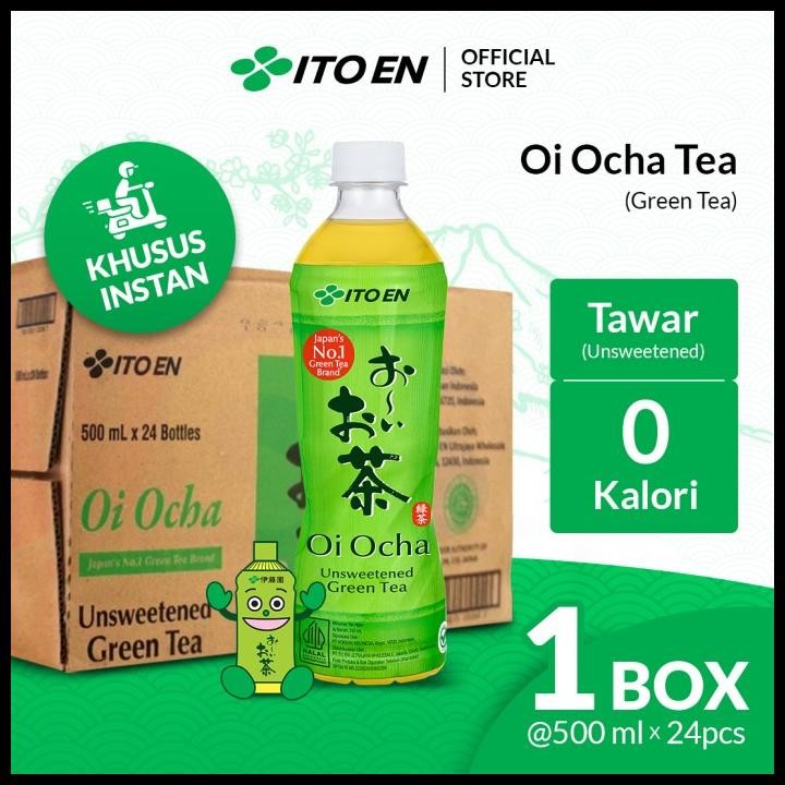 

Ito En Oi Ocha Green Tea No Sugar 500Ml Isi 24 Pcs - Khusus Instant Original Best Seller
