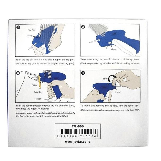 

TAG GUN MEREK Joyko Alat Tembak Pemasang Label Bandrol Harga HangTag TG-600 TERMURAH murah
