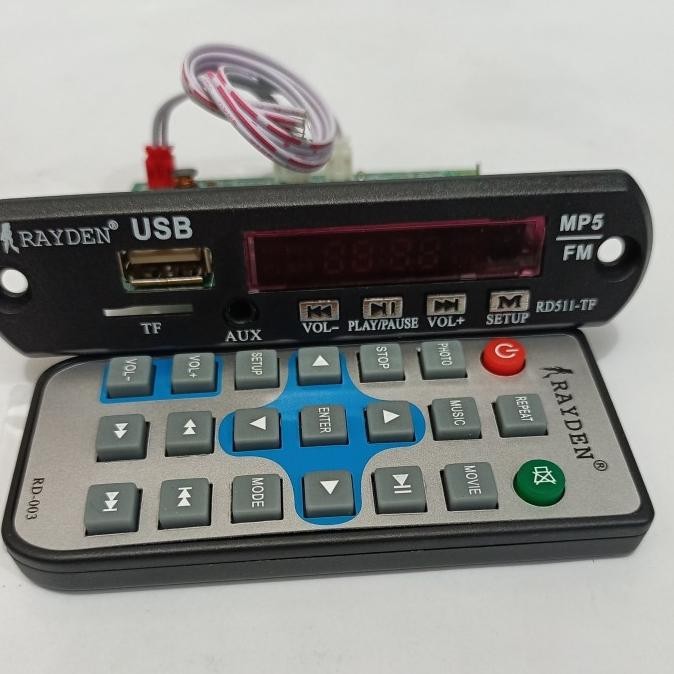 TERBARU modul kit RAYDEN MMC, USB,mp4,MP5 digital video player