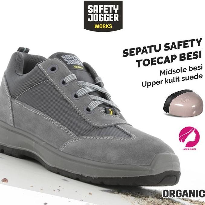 Sepatu Safety Wanita / Sepatu Proyek / Sepatu Safety Jogger Organic New Stok