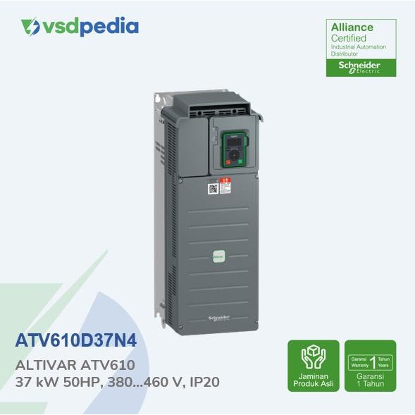 Schneider Altivar Atv610 Variable Speed Drive 37Kw 50Hp Atv610D37N4 New Stok