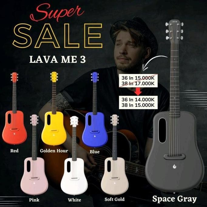 Dealer Resmi Gitar Lava Me 3 36Inch Gitar Lava Me3 Carbon Fiber Gitar Co