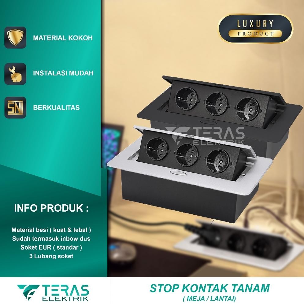 Stop Kontak Tanam Stop Kontak Meja Lantai Model Pop-Up