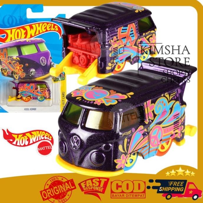 Murah Hot Wheels Kool Kombi Ungu Art Cars Treasure Hunt Diecast Mobil Mobilan Mainan Anak Hotwheels 