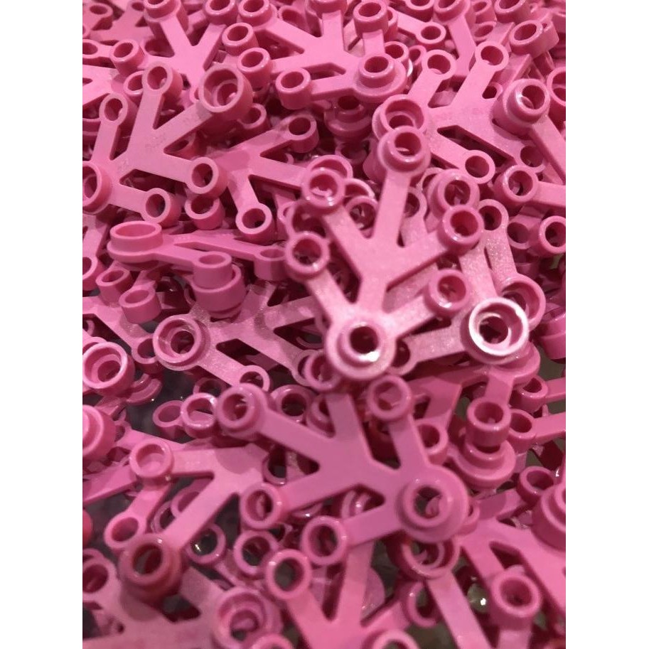 [Good] Lego plant leaves dark pink 4 x 3 2423