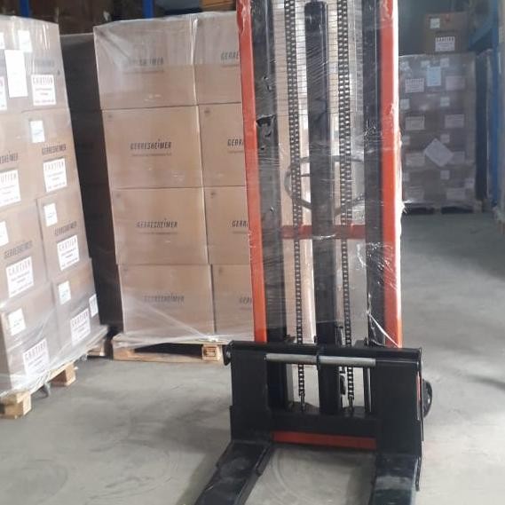 Terlaris Hand Stacker Manual Forklift 1 - 2 Ton Dalton 1,6M - 3M Alat Angkut Ready Stok
