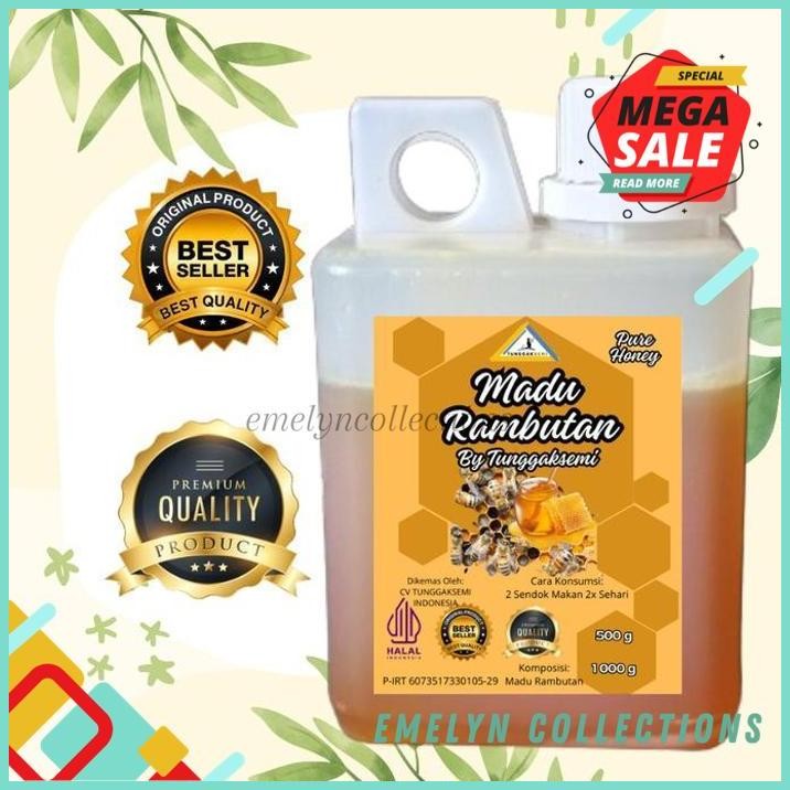 

TUNGGAKSEMI MADU MURNI ASLI NECTAR RAMBUTAN 500G BEST QUALITY !!