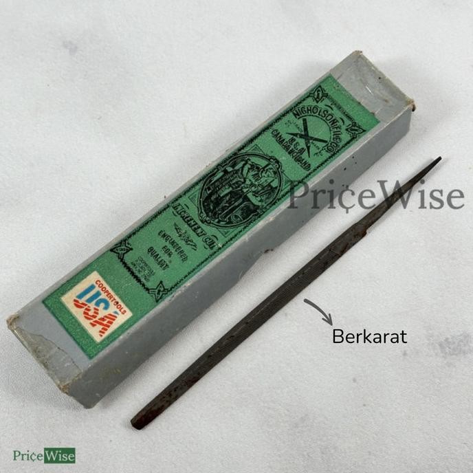 .........] *SALE* Kikir Segitiga 4" Nicholson / Kikir Gergaji Slim Taper