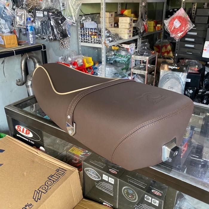 Jok Vespa New Px Npx Soft Coklat Cokelat Anniversary70 Th Original Original Dan Terpercaya