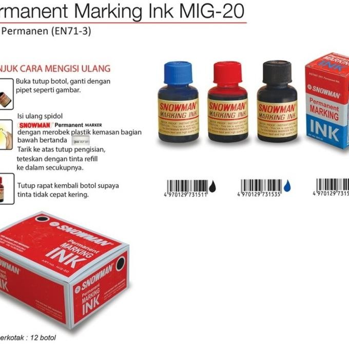 

NEW tinta snowman permanen