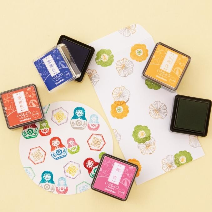 

TERBARU - Shachihata Iromoyo Warabe Mini Ink Pad for Stamp Japanese Colors Quick Dry Bantalan Cap Tinta Stempel