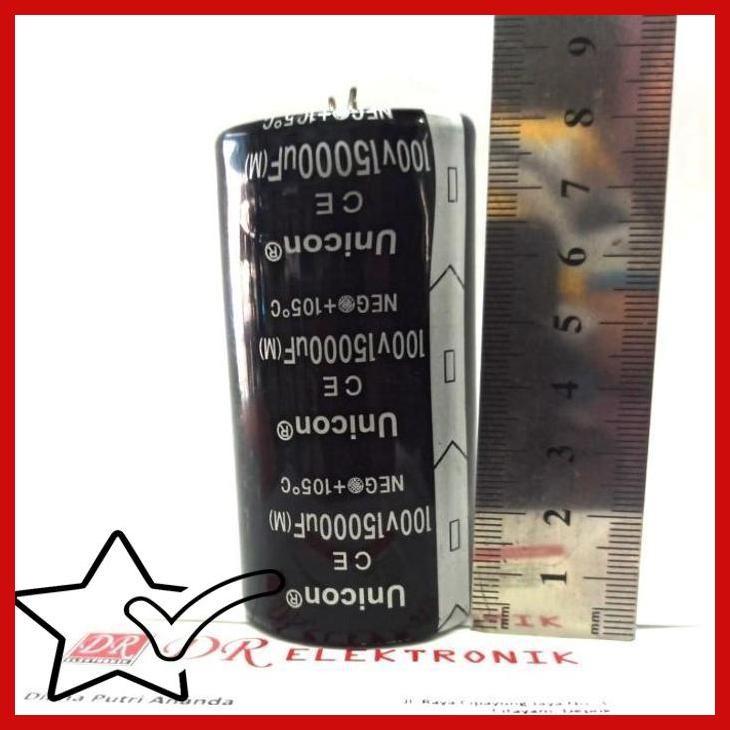 [DRE] Elco Capasitor Kapasitor Unicon 15000uf 15000 uf murni 100v 100 volt