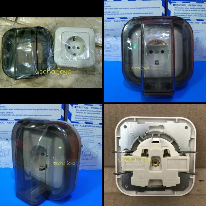 Promo Stop kontak + cover waterproof stop kontak panasonic COD