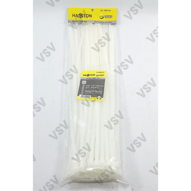 

Promo Hasston Kabel ties 7.6x500mm Putih 4580-161 Nylon Cable ties COD