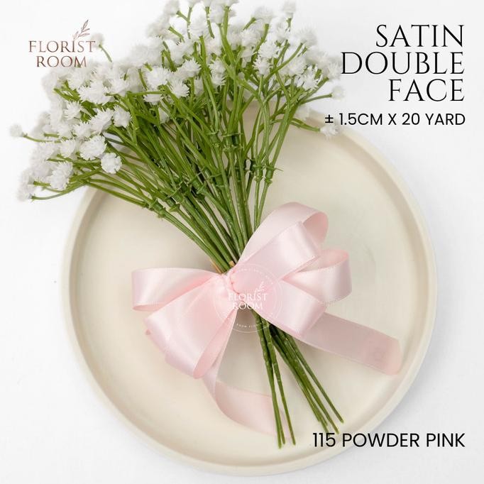 

Pita Satin Double Face 1.5cm x 20yard - Satin Ribbon murah